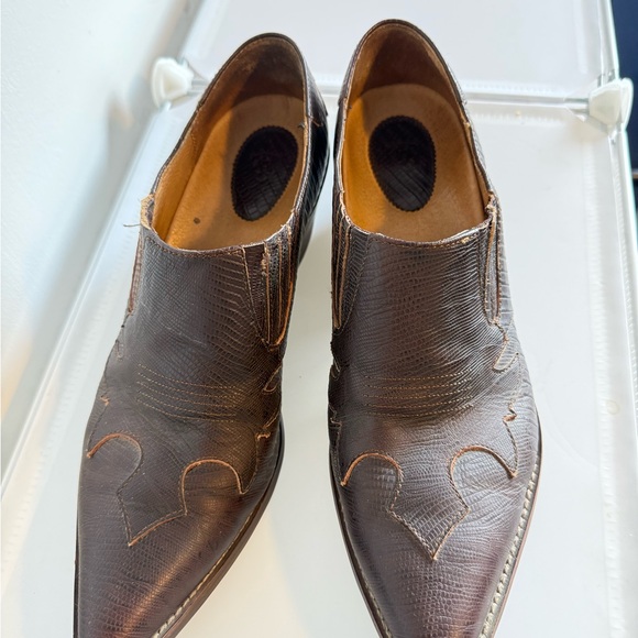 Leather western ankle boots/shooties - Picture 4 of 4